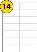EL14 - A4 Labels - 14 Labels Per Sheet