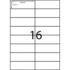 EL16 - A4 Labels - 16 Labels Per Sheet