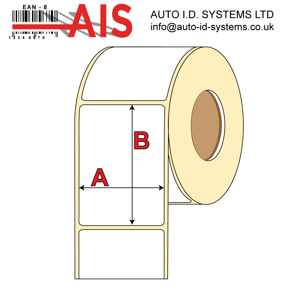 Direct Thermal Label <br>Permanent Adhesive<br>100mm x 150mm<br> 44mm & 76mm Cores<br>For Larger Label Printers<br>1000 Per Roll