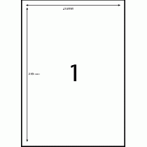 EL1 - A4 Labels - 1 Label Per Sheet