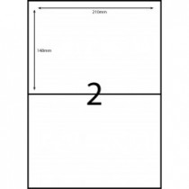 EL2 - A4 LABELS - 2 LABELS PER SHEET