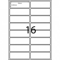 LL16 - A4 Labels - 16 Labels Per Sheet