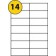 EL14 - A4 Labels - 14 Labels Per Sheet