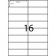 EL16 - A4 Labels - 16 Labels Per Sheet