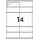 LL14 - A4 Labels - 14 Labels Per Sheet