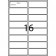 LL16 - A4 Labels - 16 Labels Per Sheet