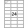 a4 laser labels