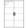 LL8 - A4 Labels - 8 Labels Per Sheet